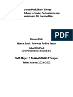 Pengaruh Cahaya Terhadap Pertumbuhan Dan Perkembangan Biji Kacang Hijau