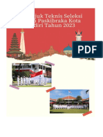 Petunjuk Teknis Seleksi Calon Paskibraka Kota Kediri Tahun 2023