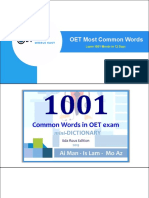 OET Most Common Words: Learn 1001 Words in 12 Days