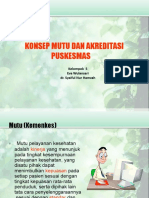 Akreditasi PKM Dan Konsep Mutu