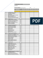 Listado de Actividades de Obra