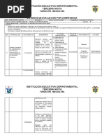 FORMATO DE CRITERIOS DE EVALUACIÓN POR COMPETENCIA 5° GRADO Economia