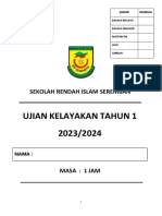 Soalan Ujian Kelayakan Tahun 1 2023 PDF