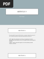 Article 3 - Bill of Rights