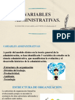 Variables Administrativas