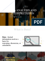 Data Analysis and Interpretation