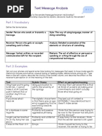 Text Message Analysis