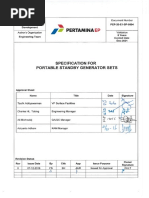 PEP-20-E1-SP-0004 Specification For Portable Standby Generator Sets