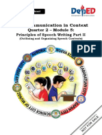 OCC - Quarter 2 - Week 5 - Principles of Speech Writing Part 2 Edited