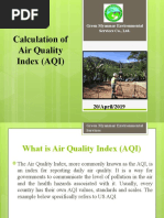 Calculation of Air Quality Index (AQI) - GMES