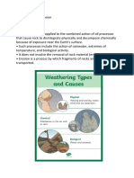 Weathering and Erosion Notes