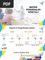 Materi Pengenalan SPSE V4.3: Seksi Bimbingan Teknis LPSE 2018