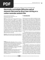 Electrically Controllable Diffractive Optical Elem