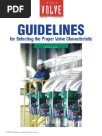 Guidelines For Selecting The Proper Valve Characteristic