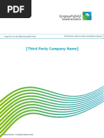 Third Party Cybersecurity Compliance Report Template