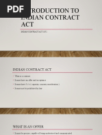 Introduction To Indian Contract Act