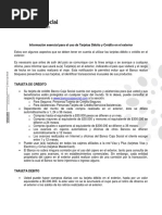 Uso 2 de Tarjetas Debito y Credito - en El Exterior PDF