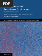 The Legitimacy of Investment Arbitration Empirical Perspectives