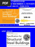 Diseno de Miembros A Tension - 1 - Aisc-360-22 - NSR-23 PDF