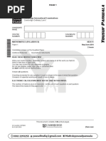 O Level Maths P1 PDF