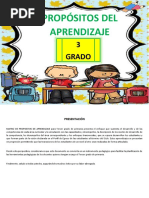 3º Propositos de Aprendizaje 2023