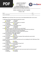 ASSESSMENT TOOL Science 7 #2