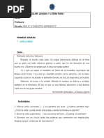 Lengua y Lit I (1° 7°) Diagnóstico 2022