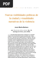 Nuevas Visibilidades Políticas de La Ciudad y Visualidades Narrativas de La Violencia