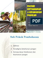 Dasar Ketahanan Dan Keamanan Pangan