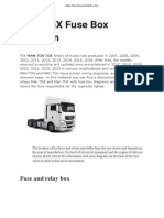 Man TGX Fuse Box Diagram