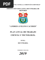 Plan Anual de Trabajo - Ciencia y Tecnologia