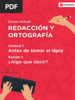 Redacción y Ortografía Unidad 1