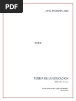 Teoria de La Educacion Ensayo