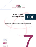 Power Quality Training Courses: The Influence of Static Converters On The Supply Network