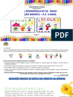 Trilha Pedagógica #03 - Maio Educação Infantil - 0 A 3 Anos