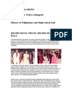 HIGHSCHOOL PROM and FILIPINIANA