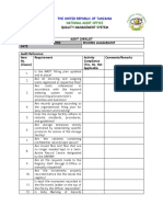 QMS INTERNAL AUDIT CHECKLIST-Records Management Checklist