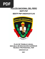 Plan Anual Escuela PNP Andahuaylas 2021