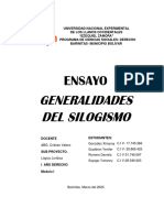 Ensayo Silogismo