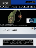 Colelitiasis y Colecistitis PP