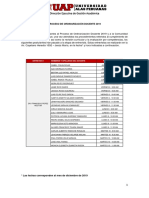 Comunicado Proceso de Ordinarizacion Docente