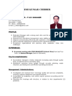 Yogesh Kumar's Resume