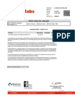 Resultado Del Análisis: Ref:Compaia Minera Antamina S.A. SEXO:Hombre EDAD:34 Años FNAC:5-May-1988