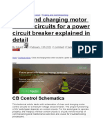 Close and Charging Motor Control Circuits For A Power Circuit Breaker Explained in Detail