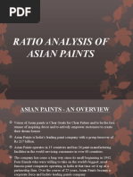 Ratio Analysis of Asian Paints