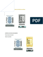 Tipos de Timbres Fiscales