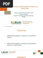 Corrective Action, Preventive Actions, 7 Steps of CAPA PDF