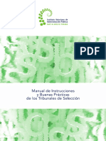 Manual de Instrucciones y Buenas Practicas de Los Tribunales de Seleccion PDF