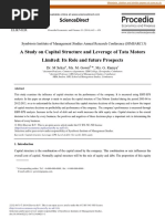 A Study On Capital Structure and Leverage of Tata Motors Limited: Its Role and Future Prospects