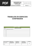 PRO - SSO - 004 - Trabajo en Espacios Confinados